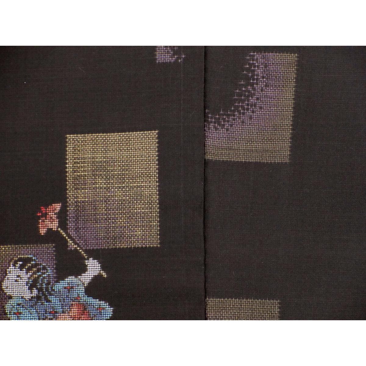 紬　九マルキ　証紙付【本場奄美大島紬】