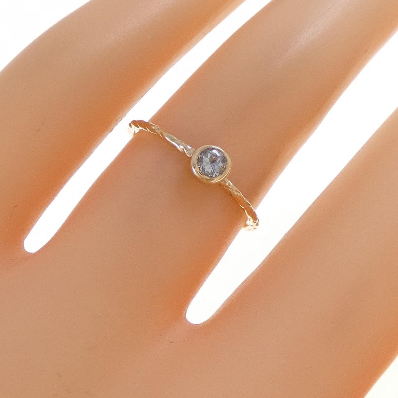 K10YG アクアマリン リング