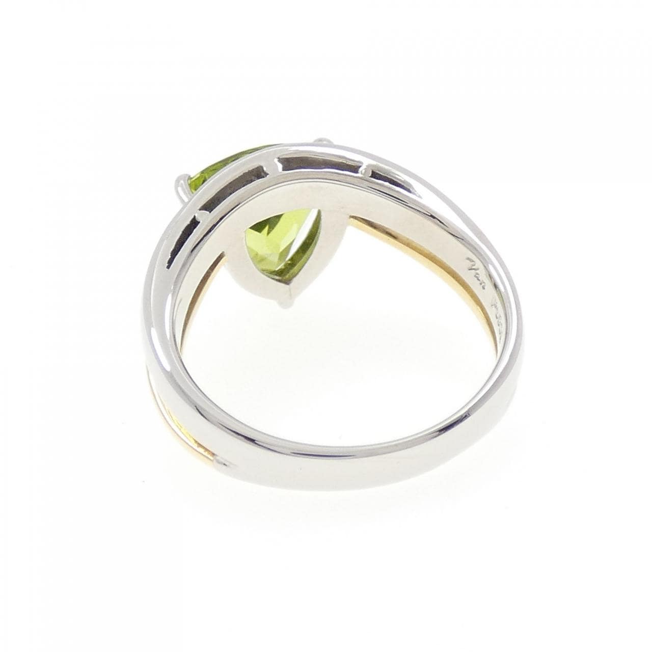 K18YG/PT900 ペリドット リング 2.50CT