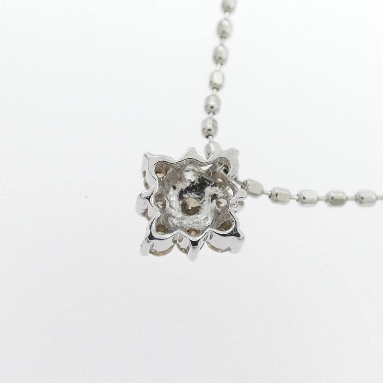 K18WG ダイヤモンド ネックレス 0.1CT