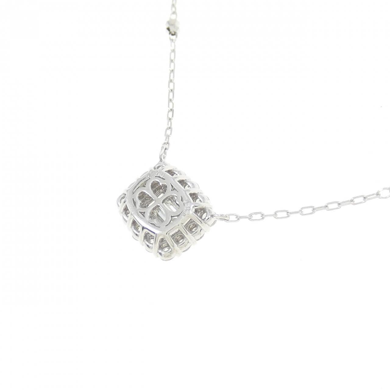 K18WG ダイヤモンド ネックレス 0.10CT