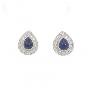 PT900 サファイヤ ピアス 3.68CT