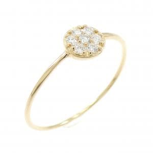 【リメイク】K18YG ダイヤモンド リング 0.10CT