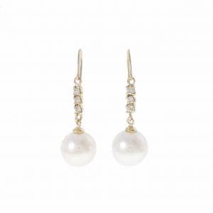 K18YG アコヤパール ピアス 8.1mm