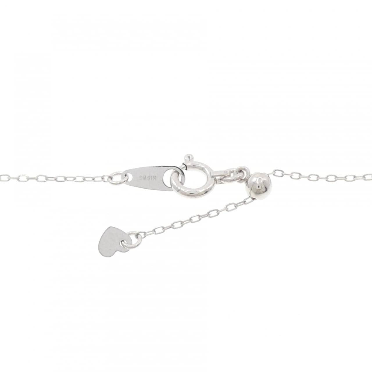 K18WG ダイヤモンド ネックレス 0.35CT