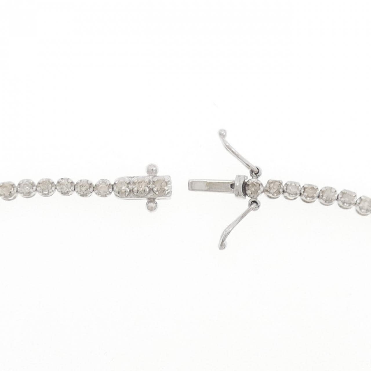 K18WG ダイヤモンド ブレスレット 1.00CT