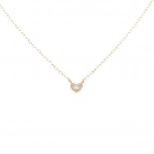 K10YG ハート ダイヤモンド ネックレス 0.01CT