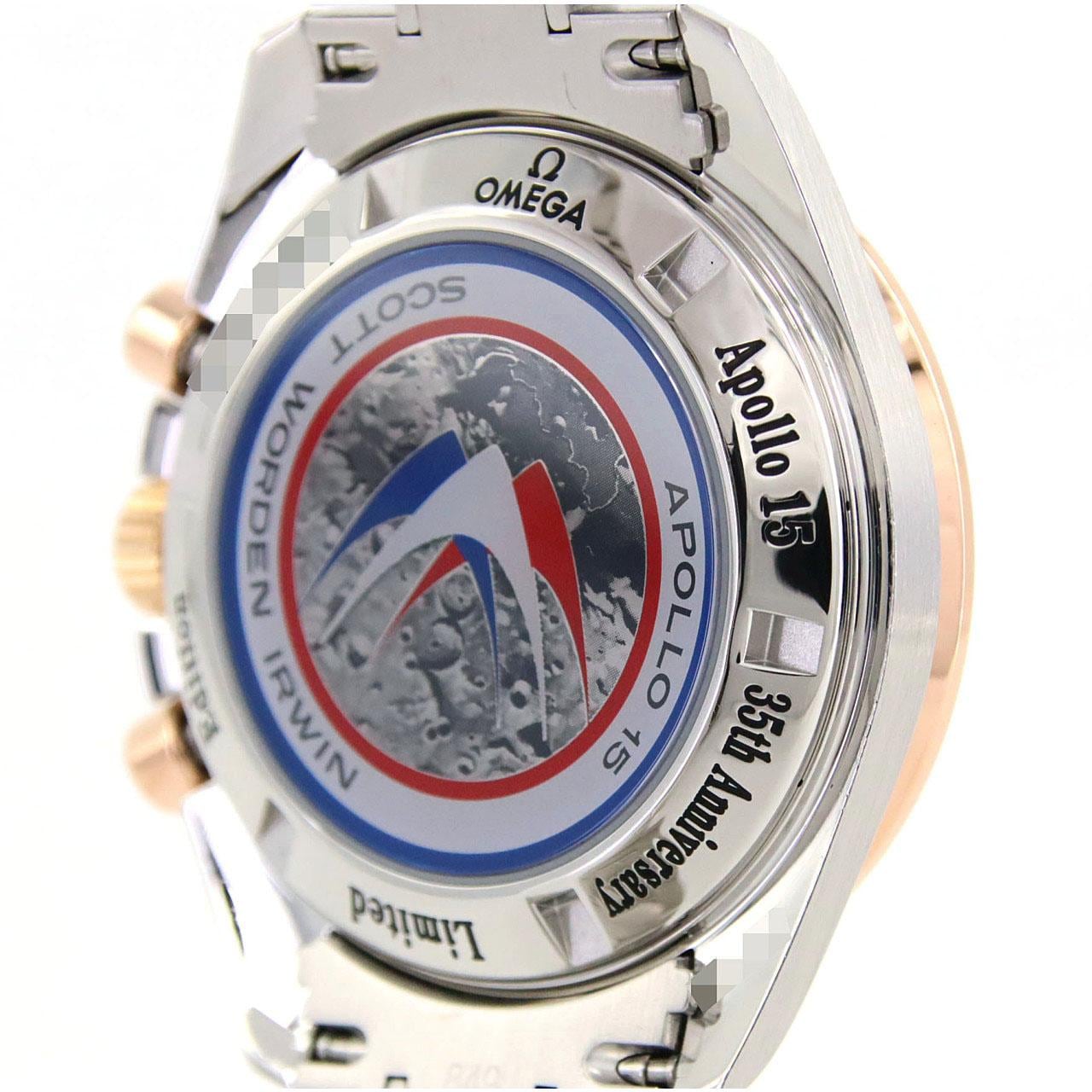 オメガ スピードマスタープロ PGコンビ･アポロ15号35th LTD 3366.51 SSxPG 手巻