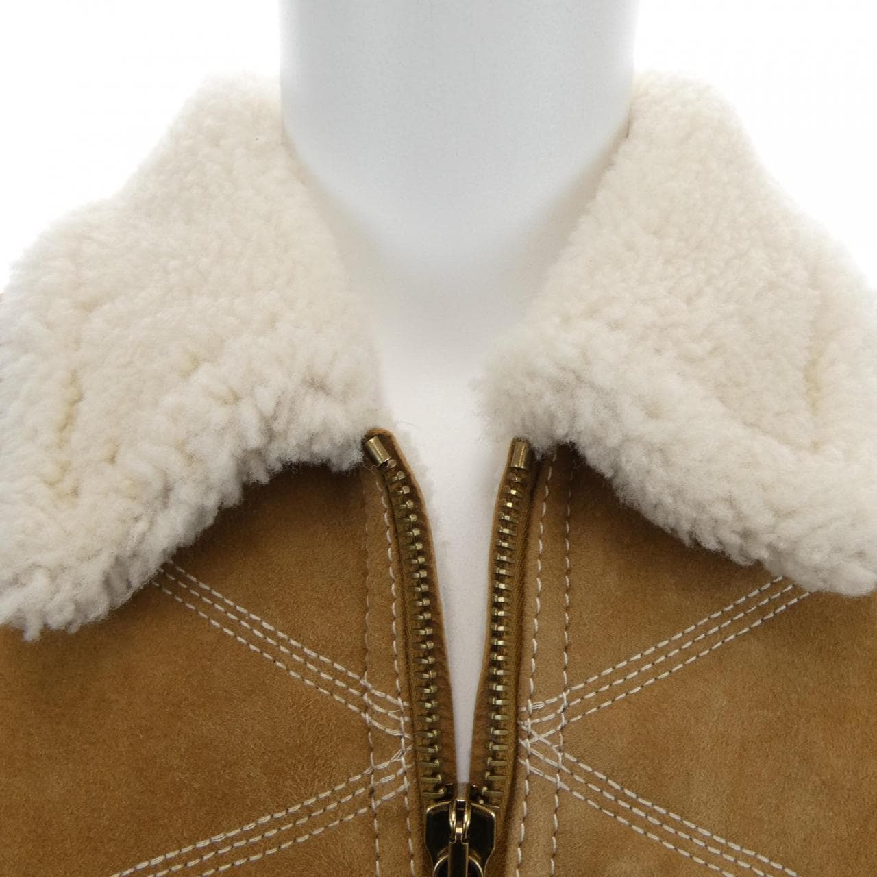 LOUIS VUITTON刺繡羊毛皮工裝夾克 HRL90EMLS