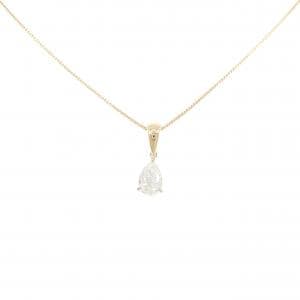 K18YG ダイヤモンド ネックレス 0.701CT F SI1 ペアシェイプ