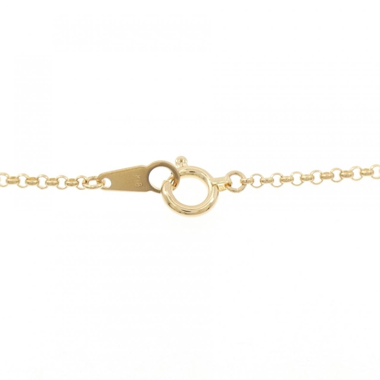 K18YG イニシャルK ダイヤモンド ネックレス 1.16CT