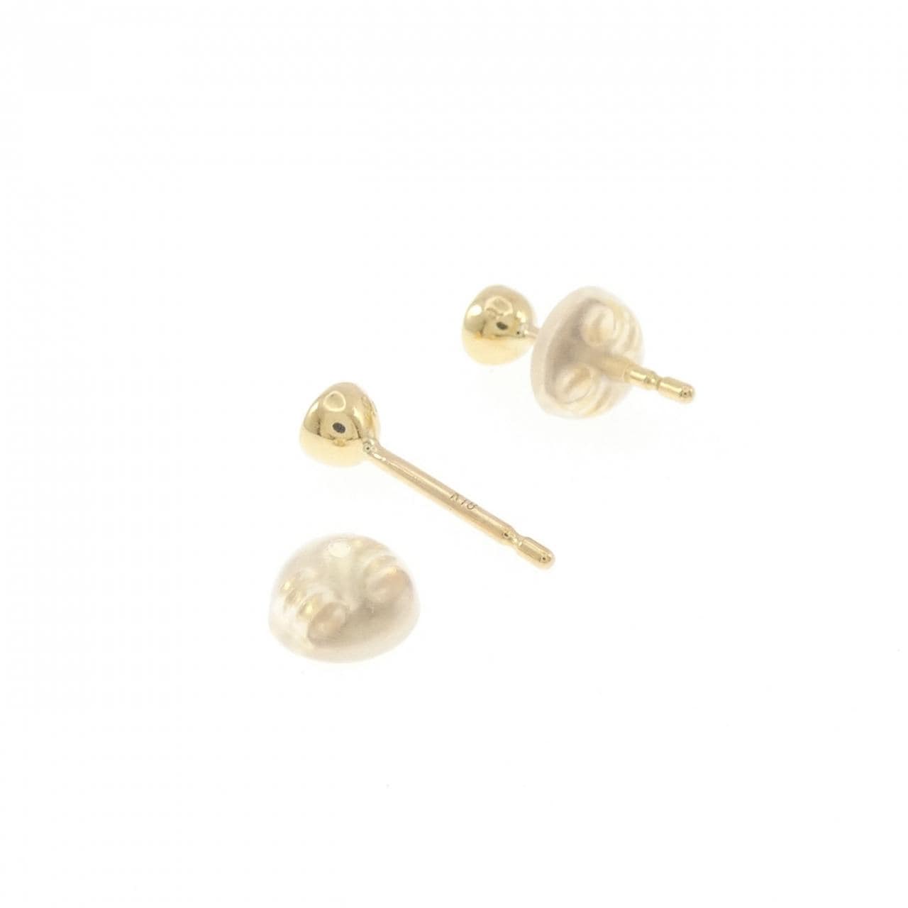 K18YG ソリティア ダイヤモンド ピアス 0.20CT