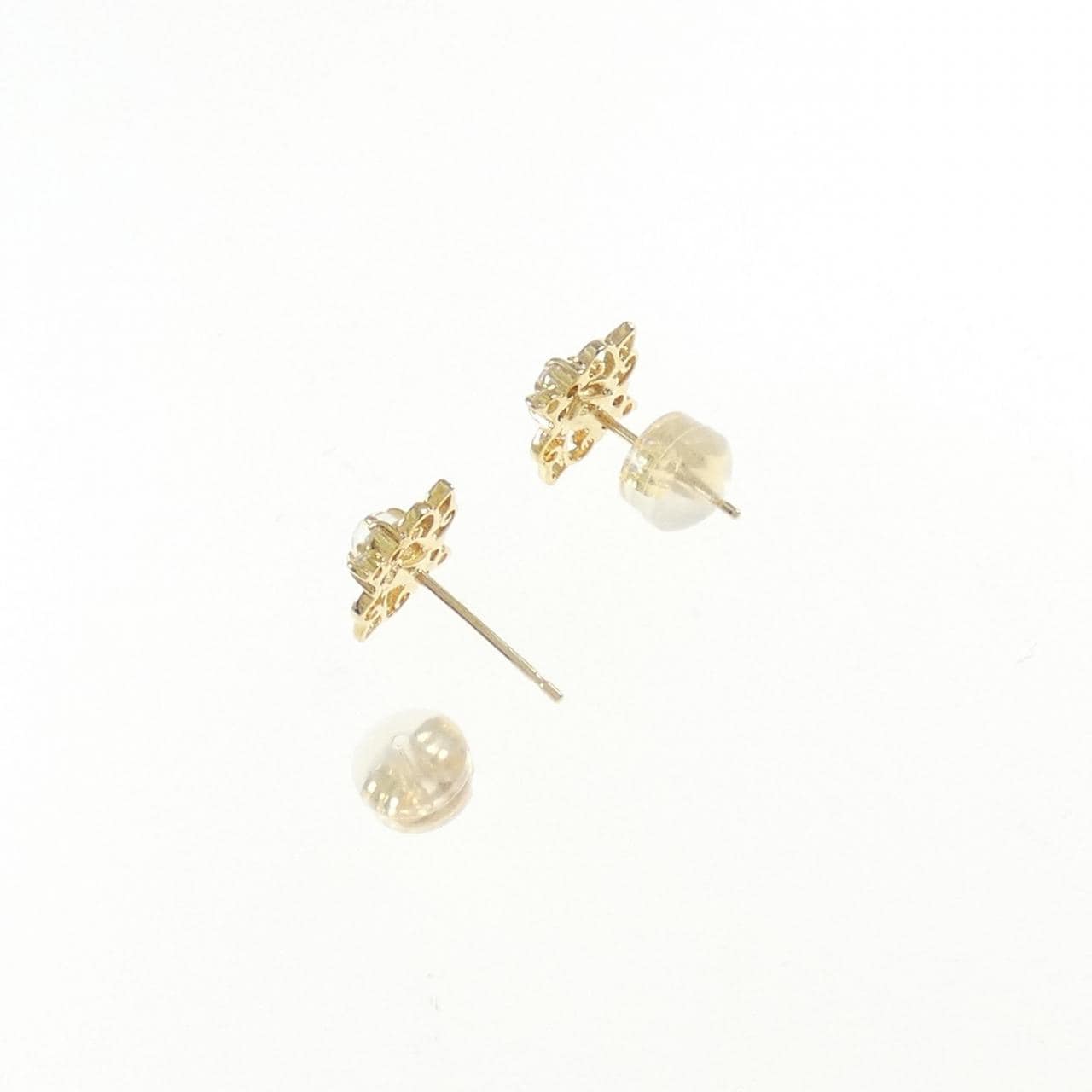 K18YG Moonstone earrings