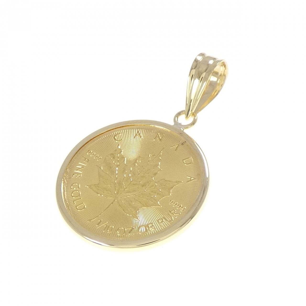 K18YG (框) 硬幣吊墜