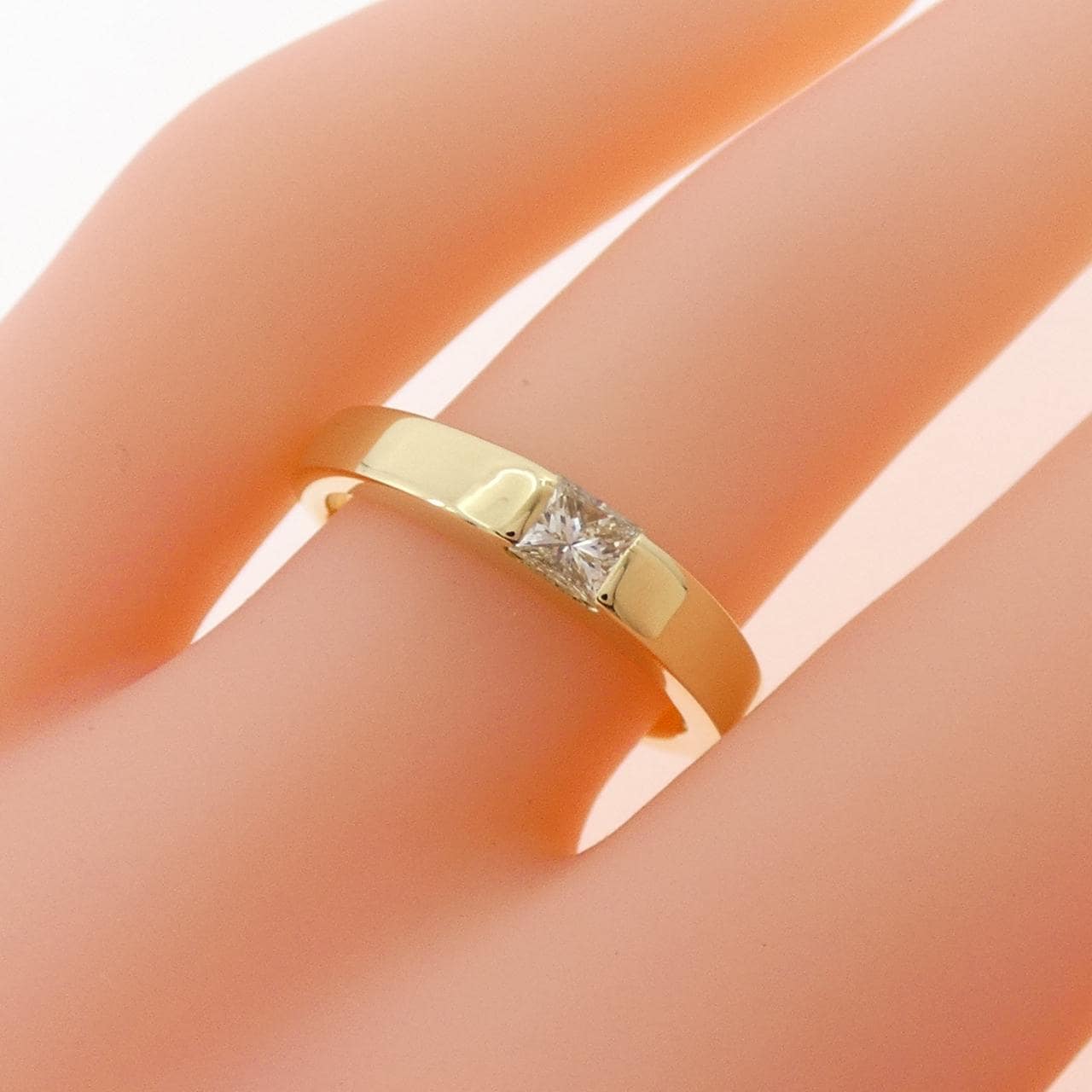 K18YG ダイヤモンド リング 0.26CT