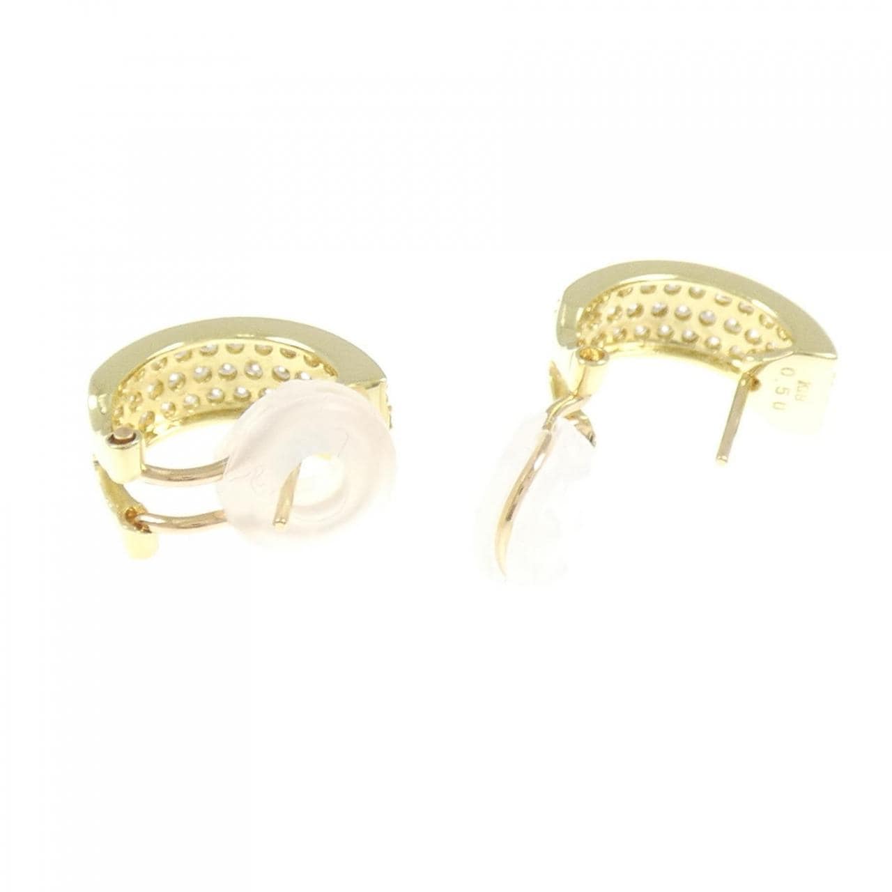 K18YG钻石耳环/耳夹1.00CT