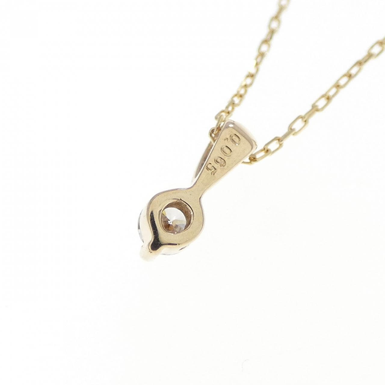 K10YG ダイヤモンド ネックレス 0.065CT