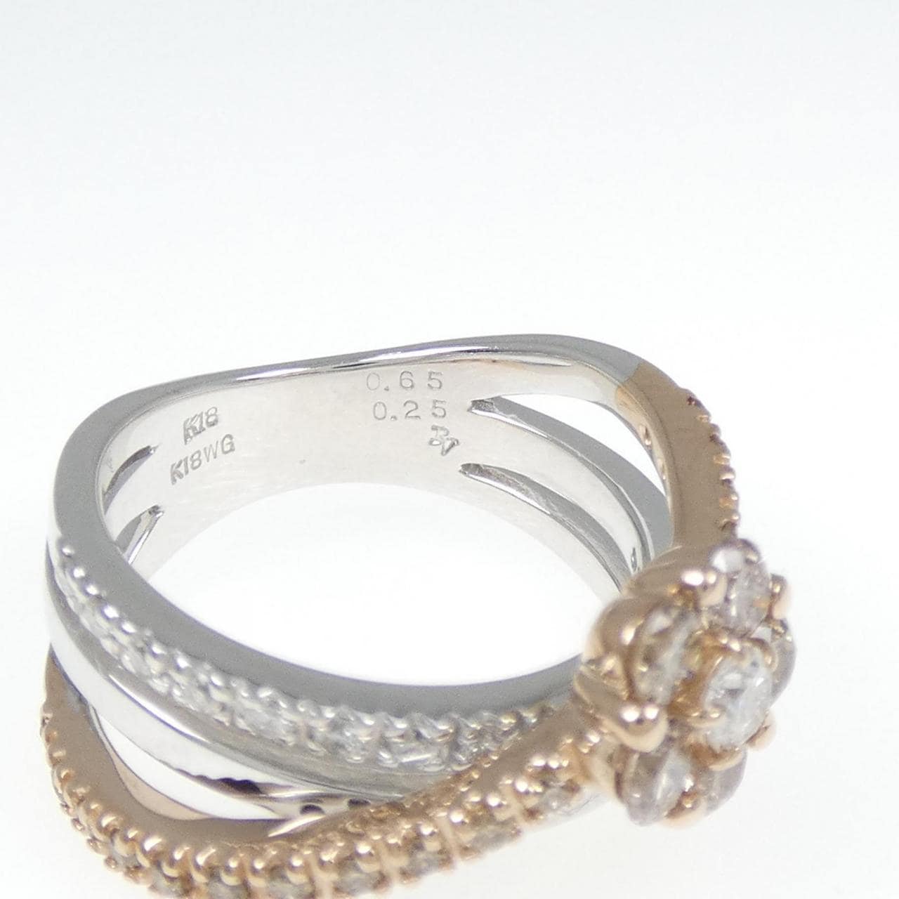 ポンテヴェキオ フラワー ダイヤモンド リング 0.65CT