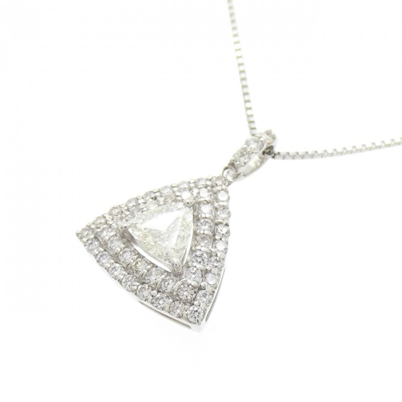 【新品】PT900/PT850 ダイヤモンド ネックレス 0.35CT
