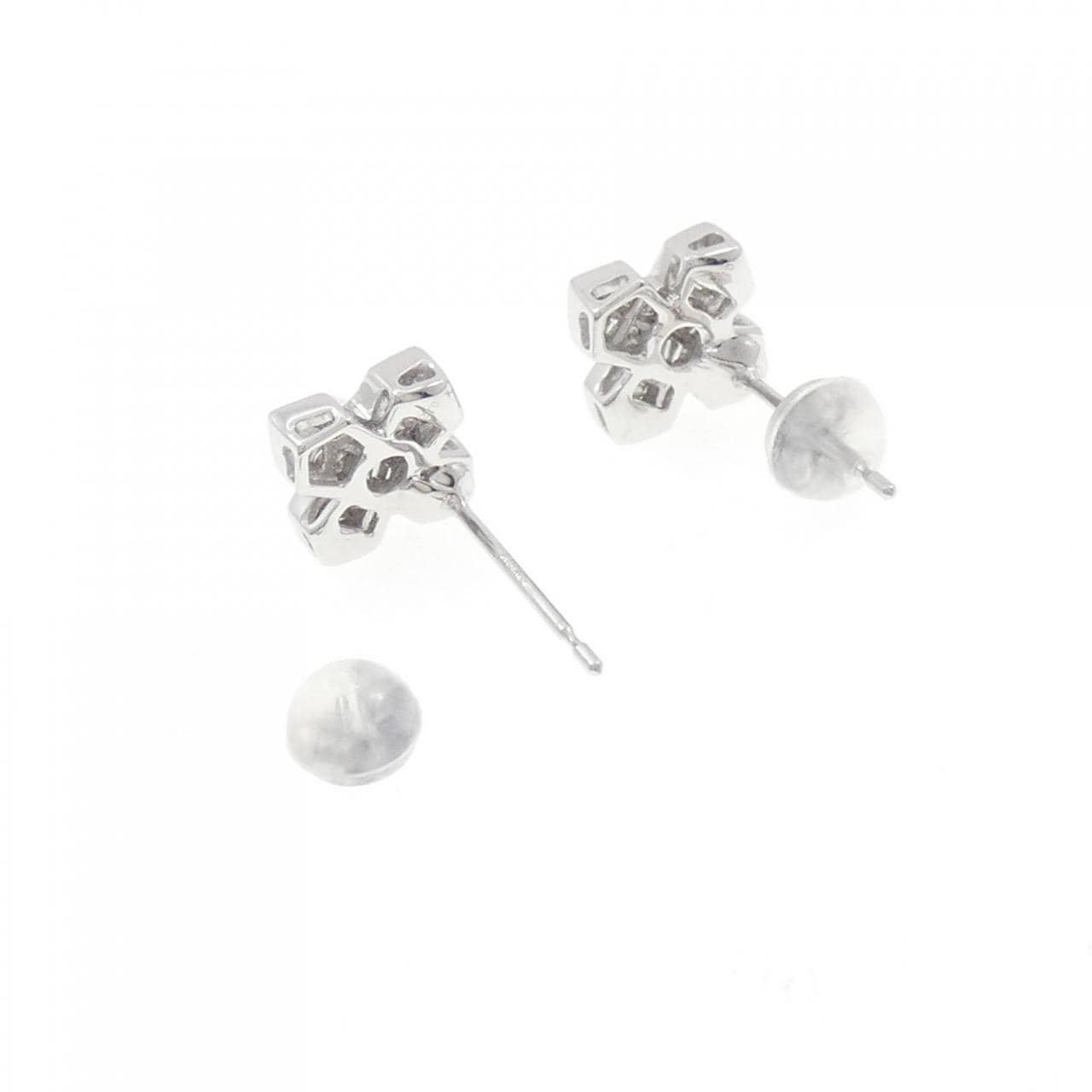 K18WG ダイヤモンド ピアス 0.24CT