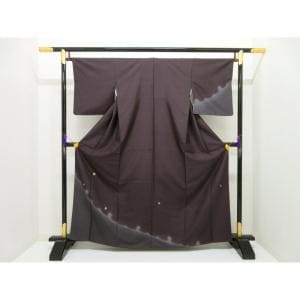 訪問着　紬織　市川純一郎