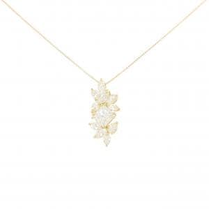 750YG/K18YG ダイヤモンド ネックレス 1.006CT I VS1 ファンシーカット
