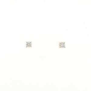 【リメイク】K18YG ダイヤモンド ピアス 0.10CT