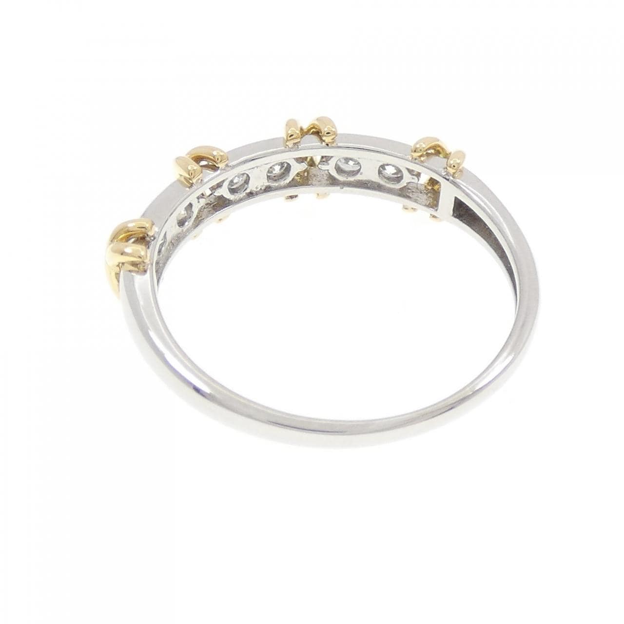 PT950/K18YG ダイヤモンド リング 0.20CT