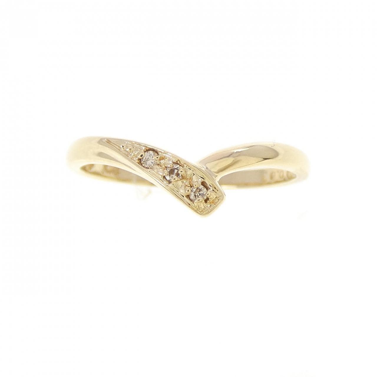K18YG ダイヤモンド リング 0.03CT