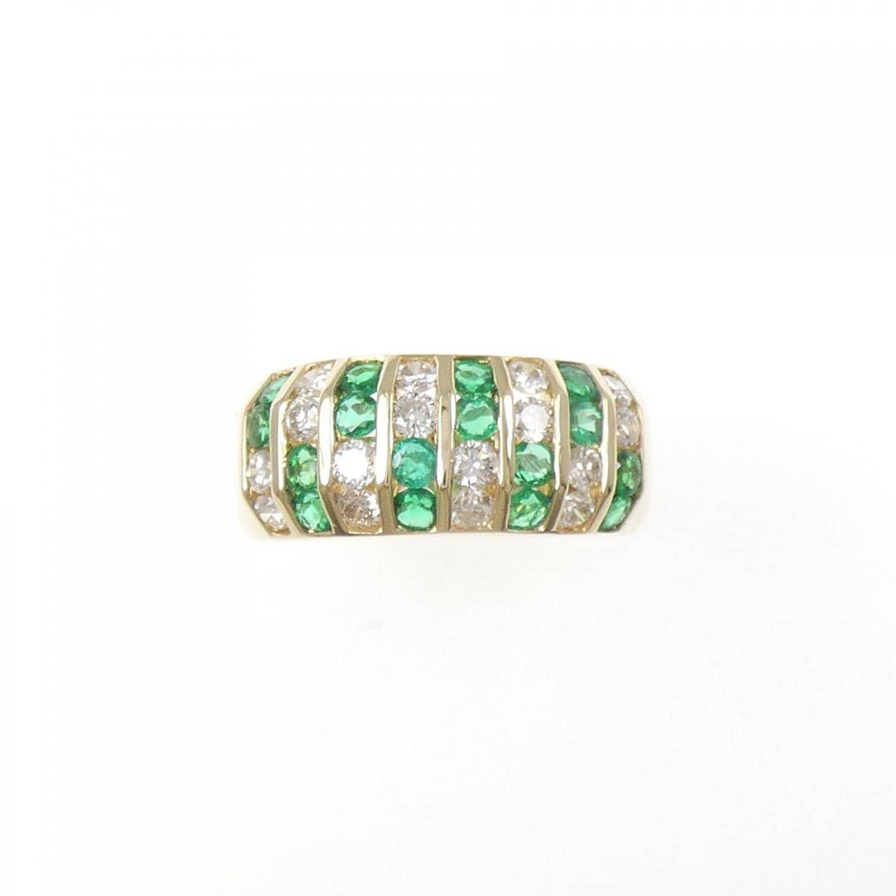 K18YG エメラルド リング 0.65CT