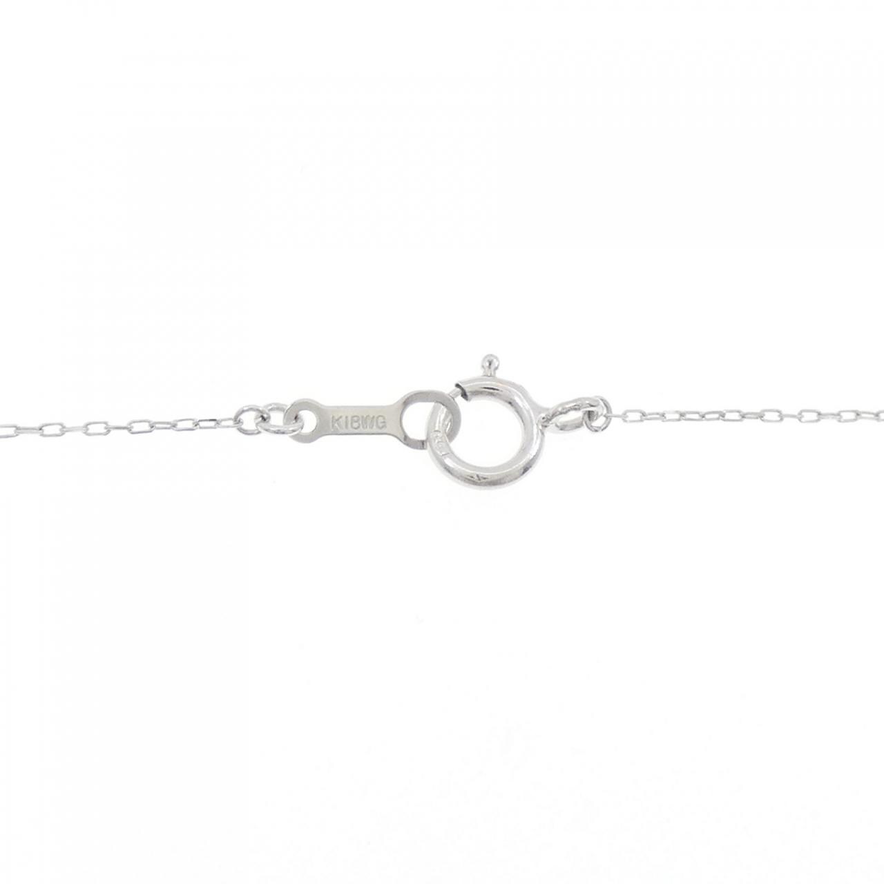 K18WG ダイヤモンド ネックレス 0.25CT