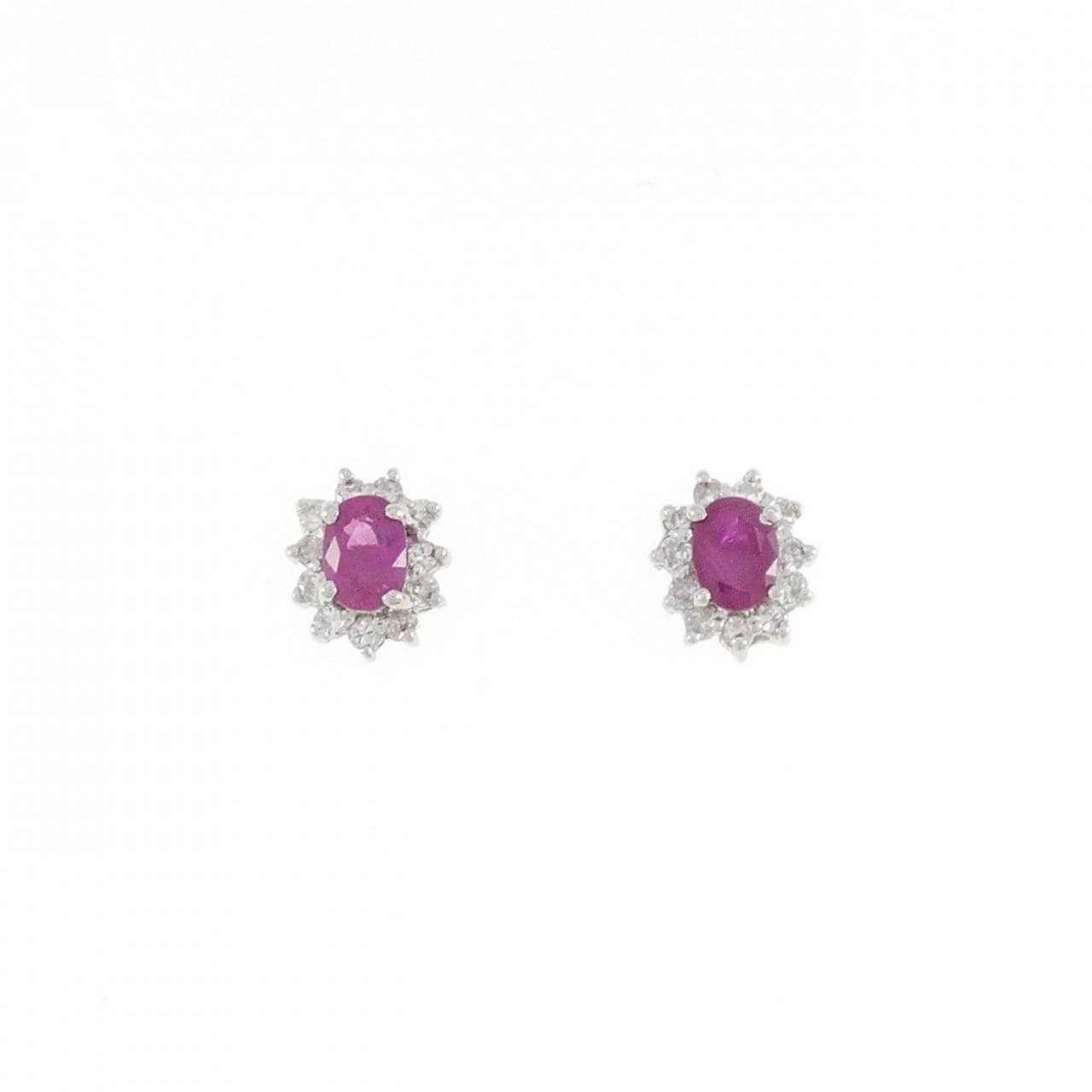 PT ruby earrings