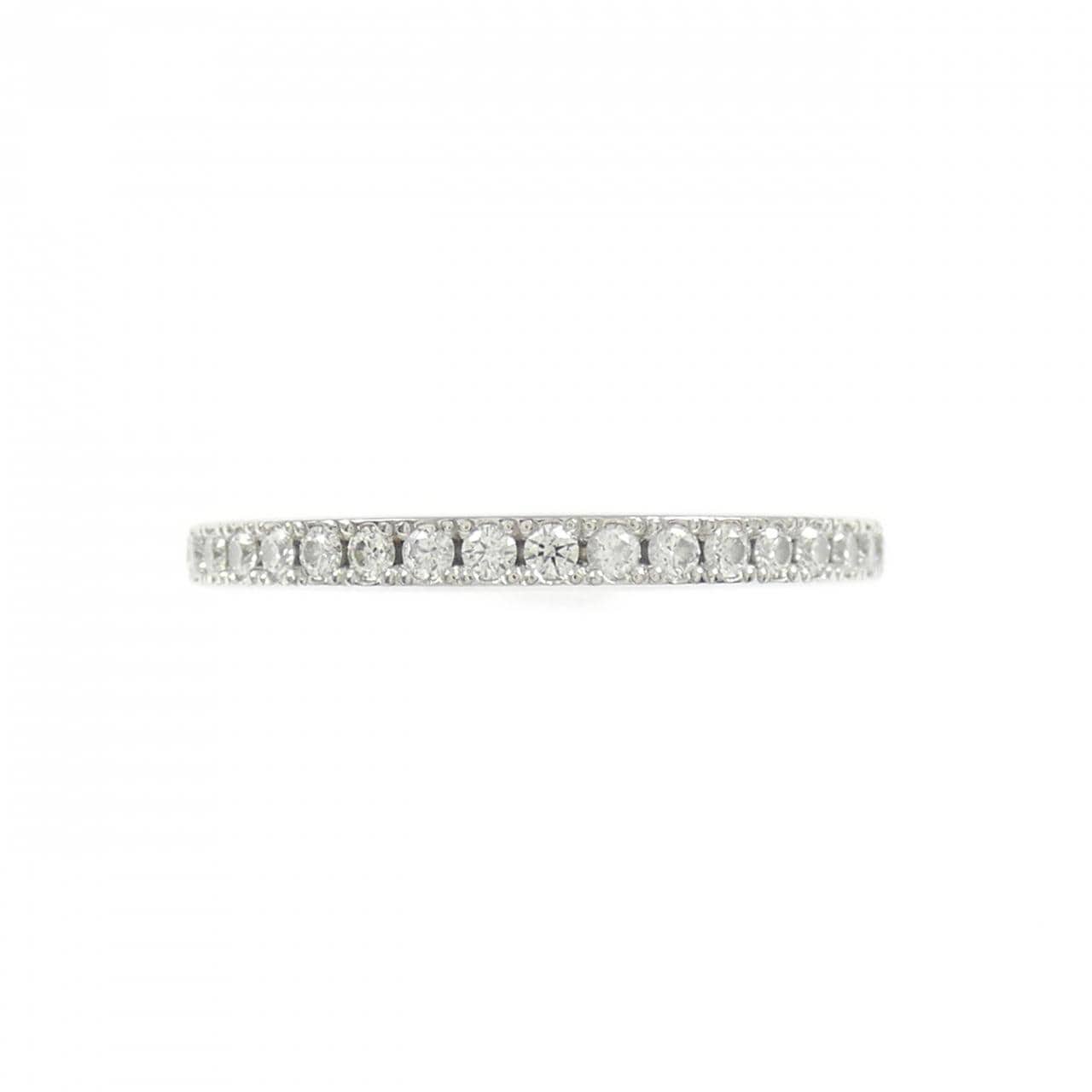 PT950 ハーフエタニティ ダイヤモンド リング 0.153CT