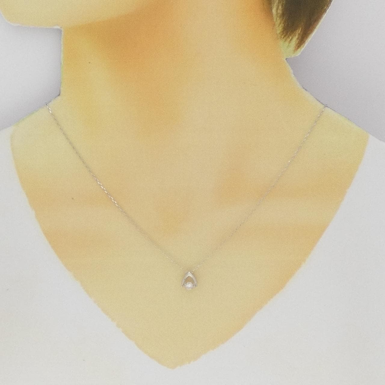 PT900/PT850 ダイヤモンド ネックレス 0.215CT