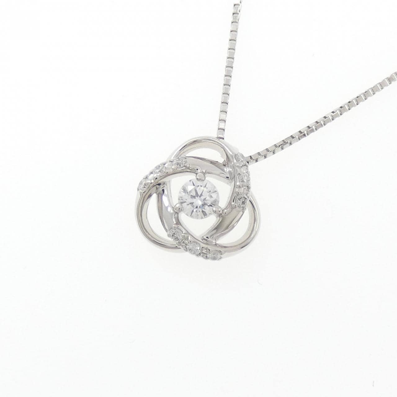 PT900/PT850 ダイヤモンド ネックレス 0.128CT