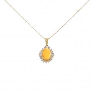 K18YG オパール ネックレス 1.44CT