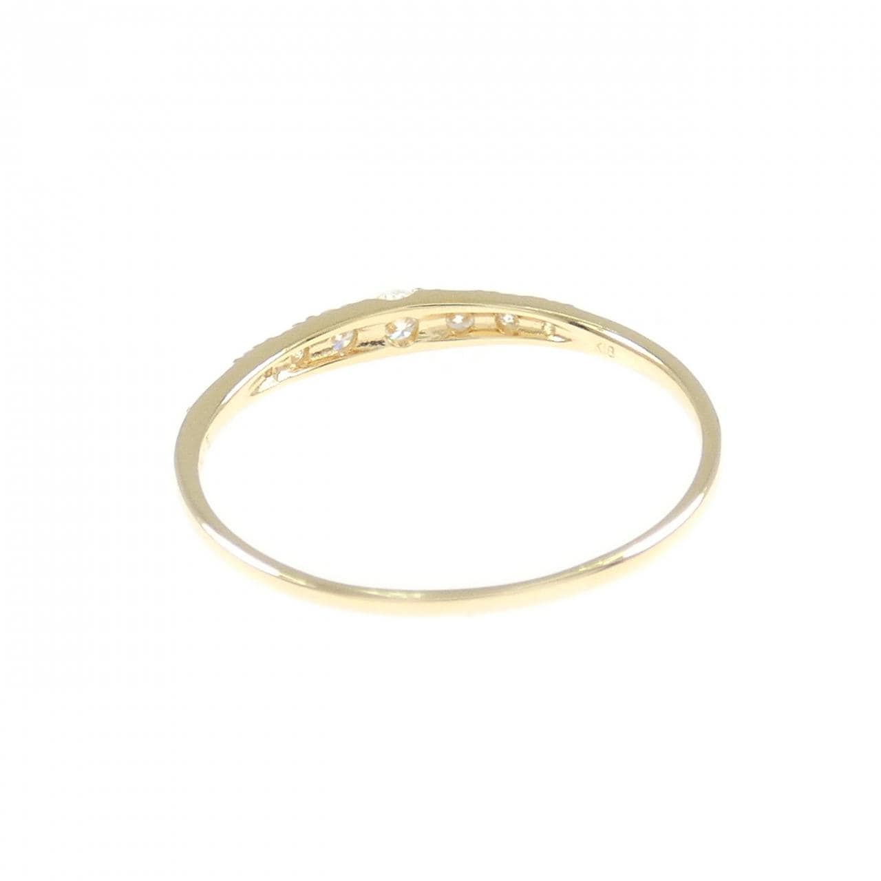 【リメイク】K18YG ダイヤモンド リング 0.15CT