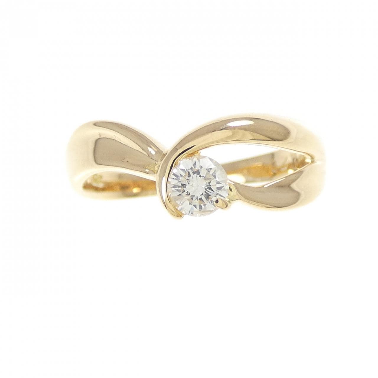 K18YG ダイヤモンド リング 0.20CT