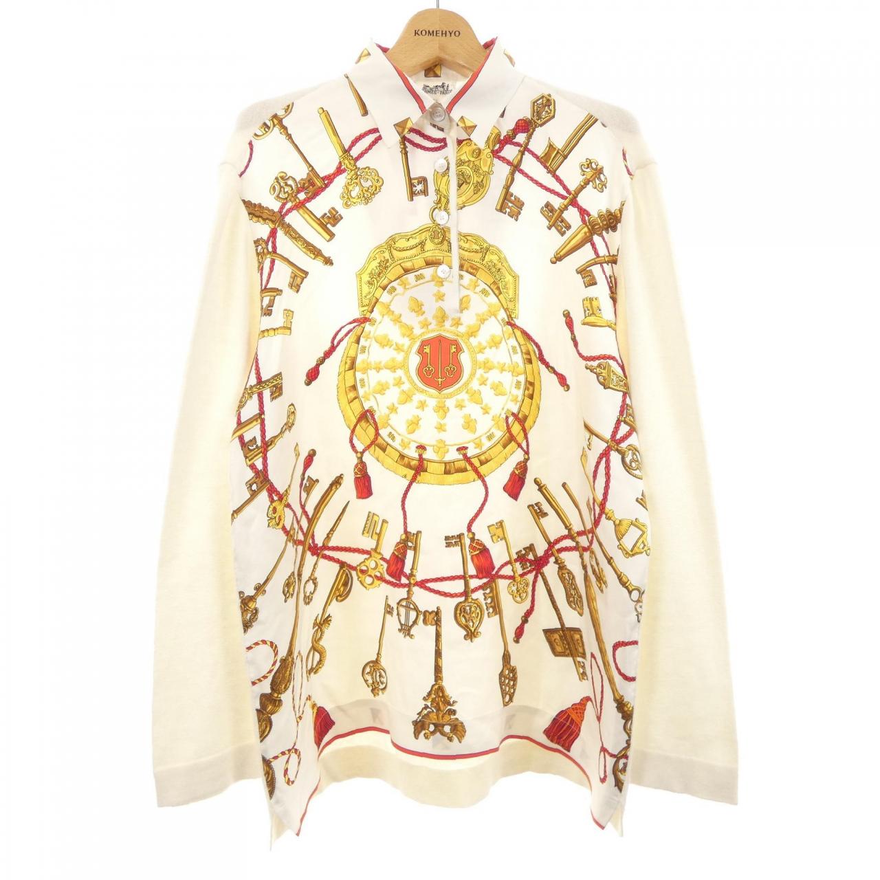 【ヴィンテージ】エルメス HERMES LES CLES ツイルレーヌ. トップス