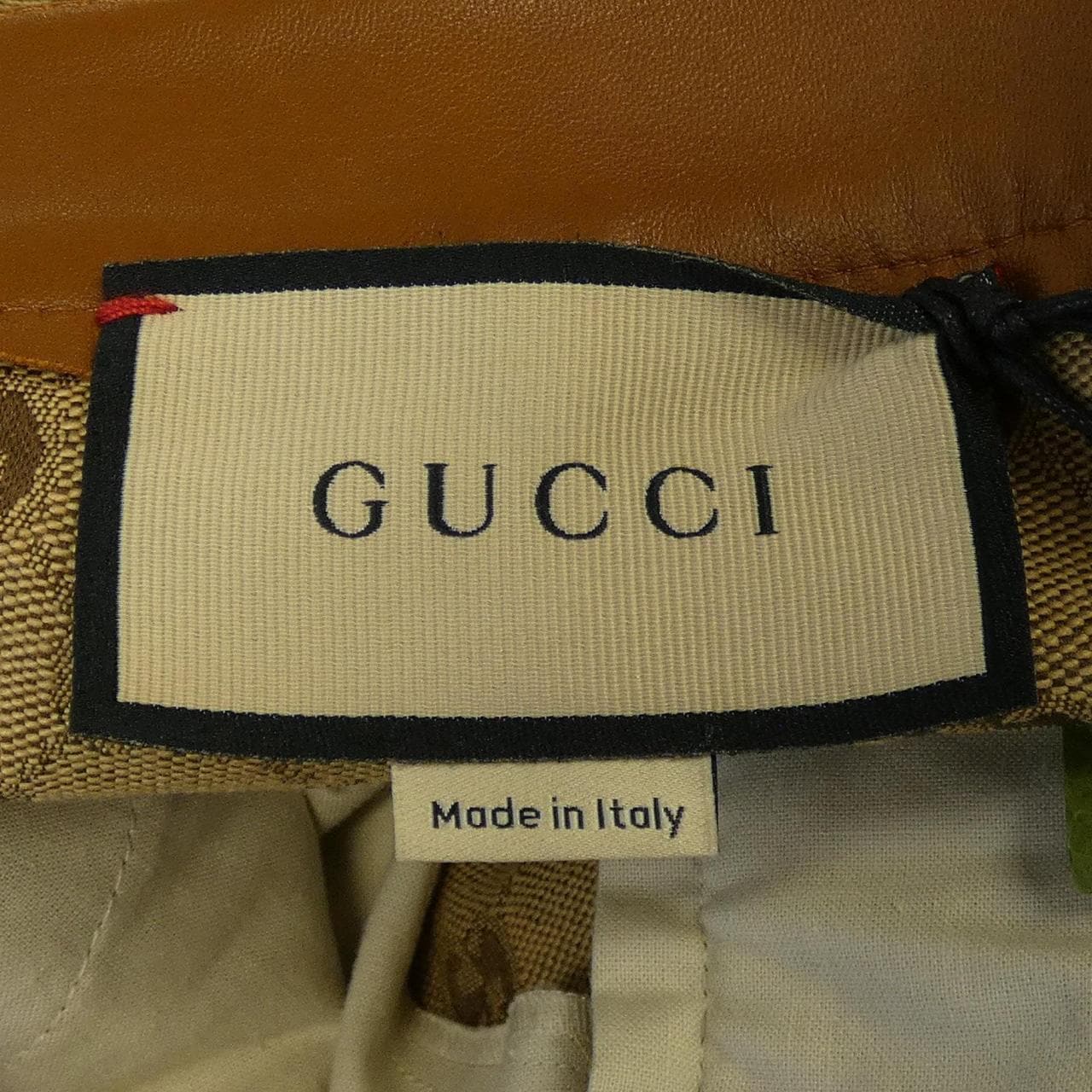 グッチ GUCCI レザー トリム GGキャンバス 681154 Z8AV7 ショートパンツ