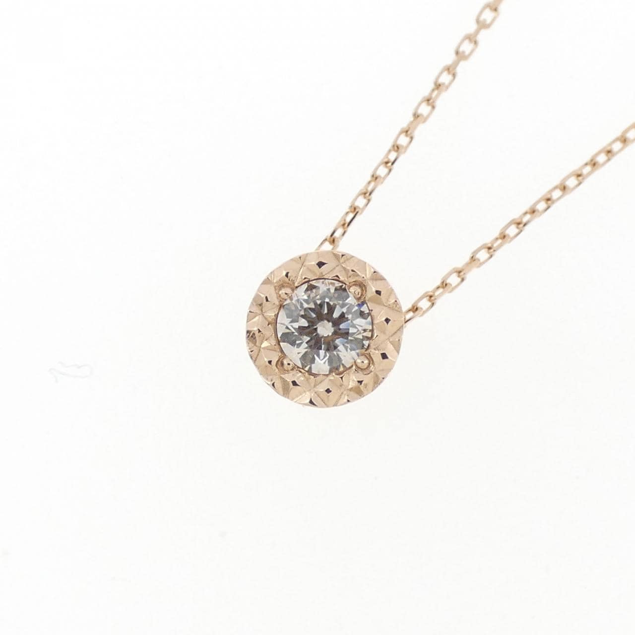 K10PG ダイヤモンド ネックレス 0.08CT