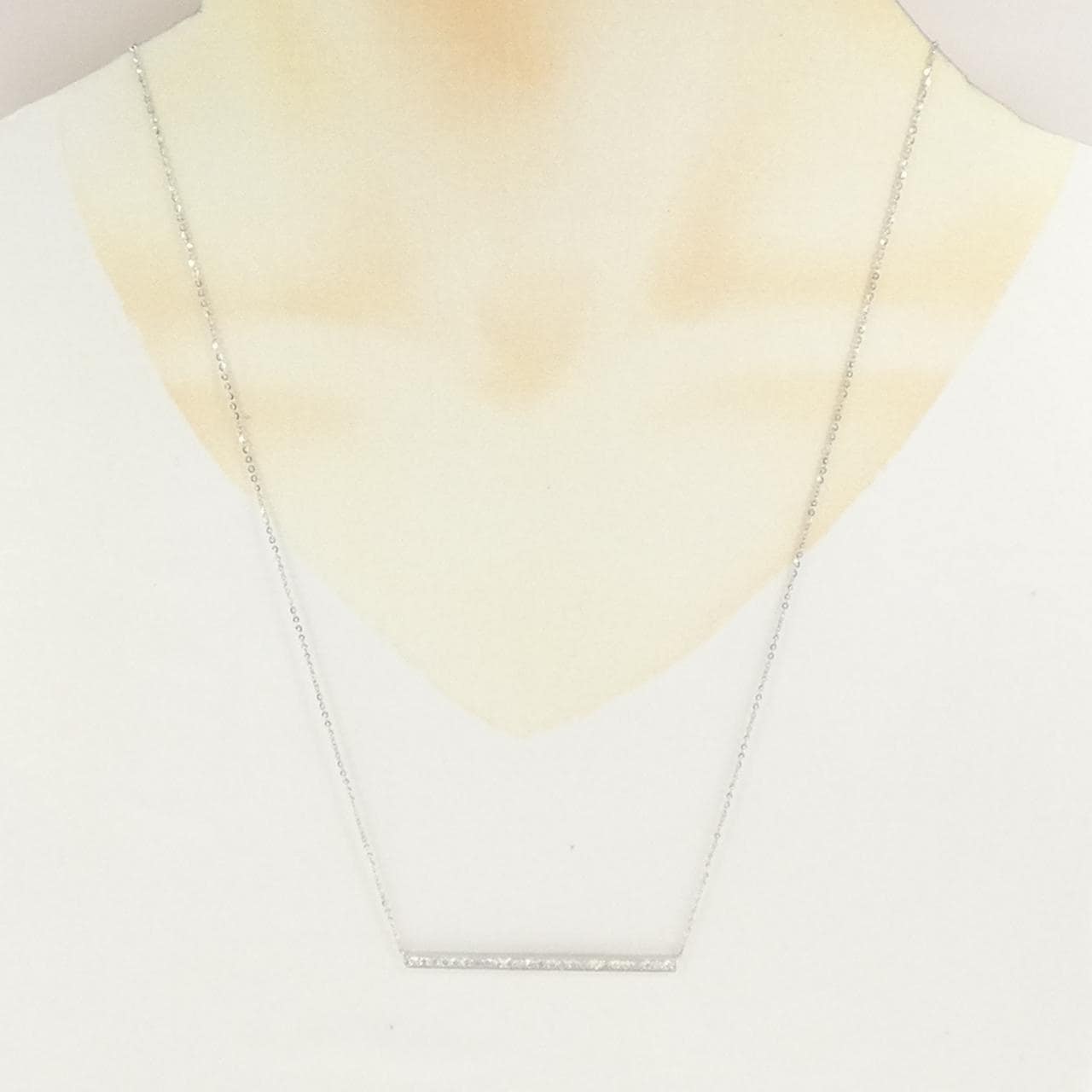 K10WG ダイヤモンド ネックレス 0.5CT