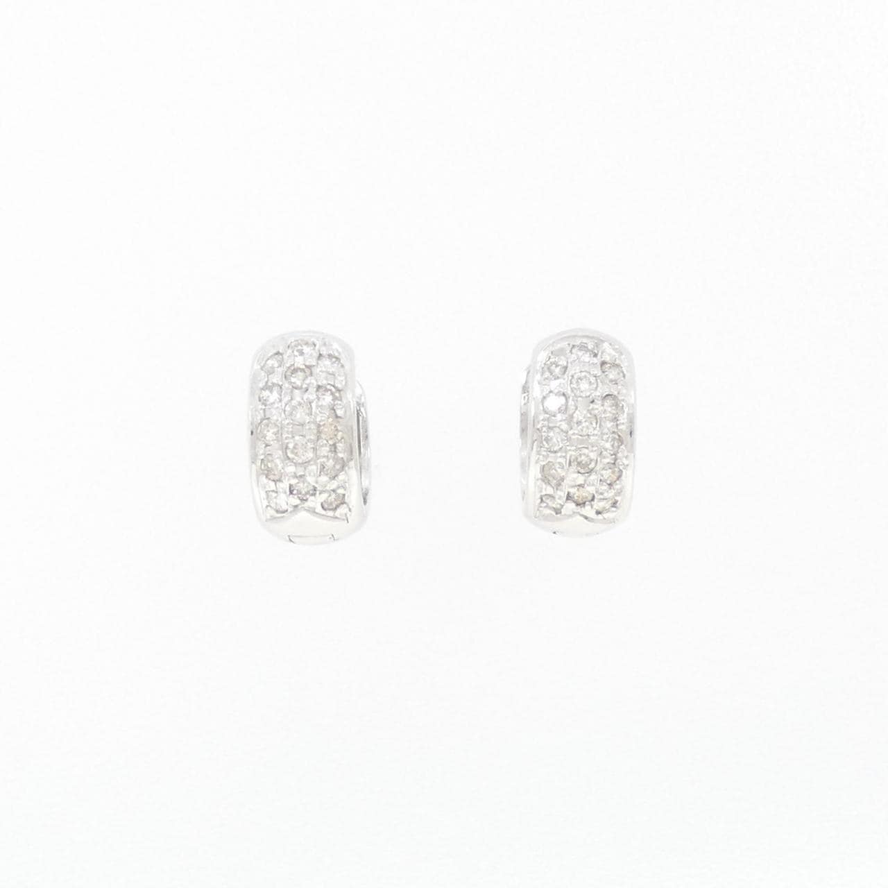 K18WG ダイヤモンド ピアス 0.30CT