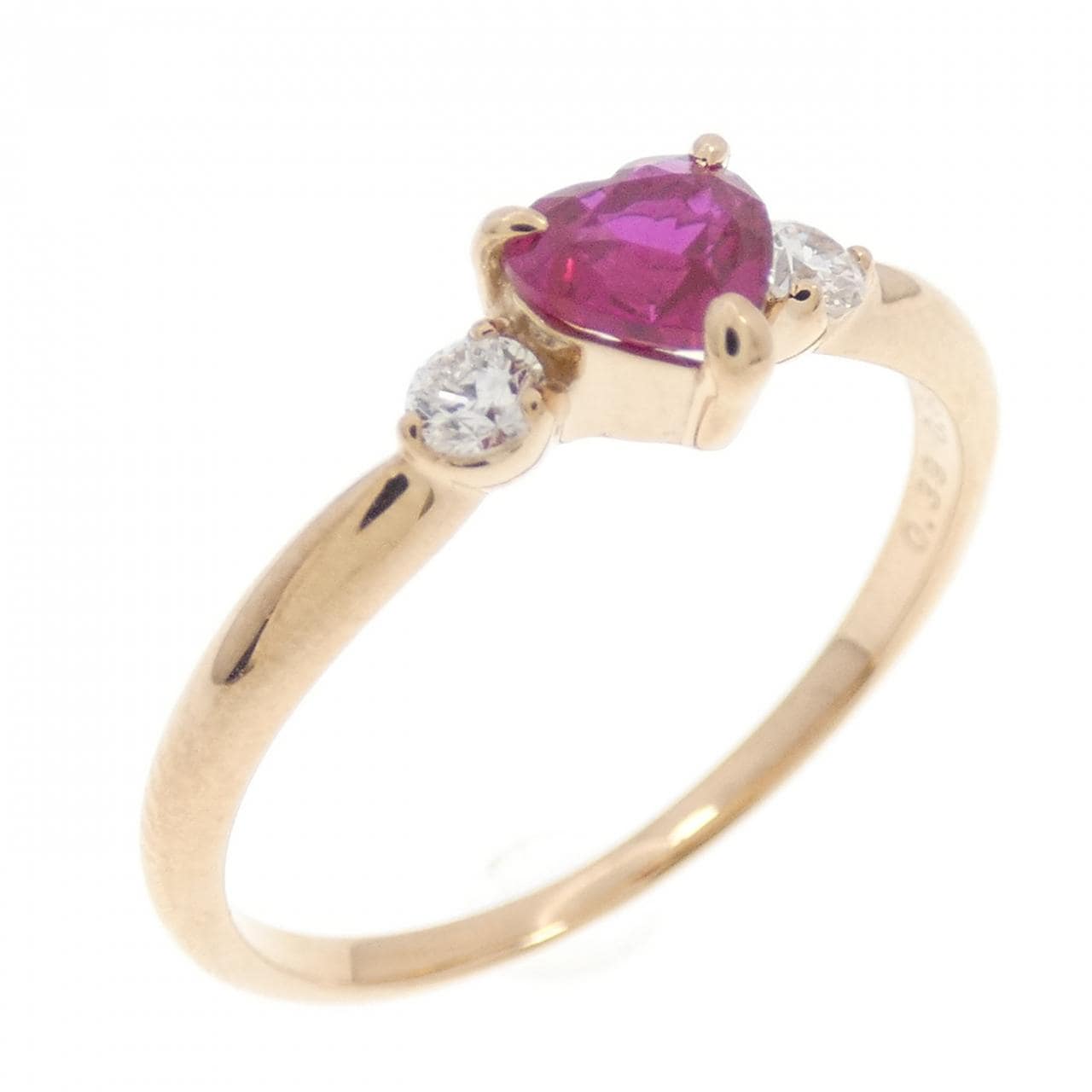 K18PG ルビー リング 0.39CT