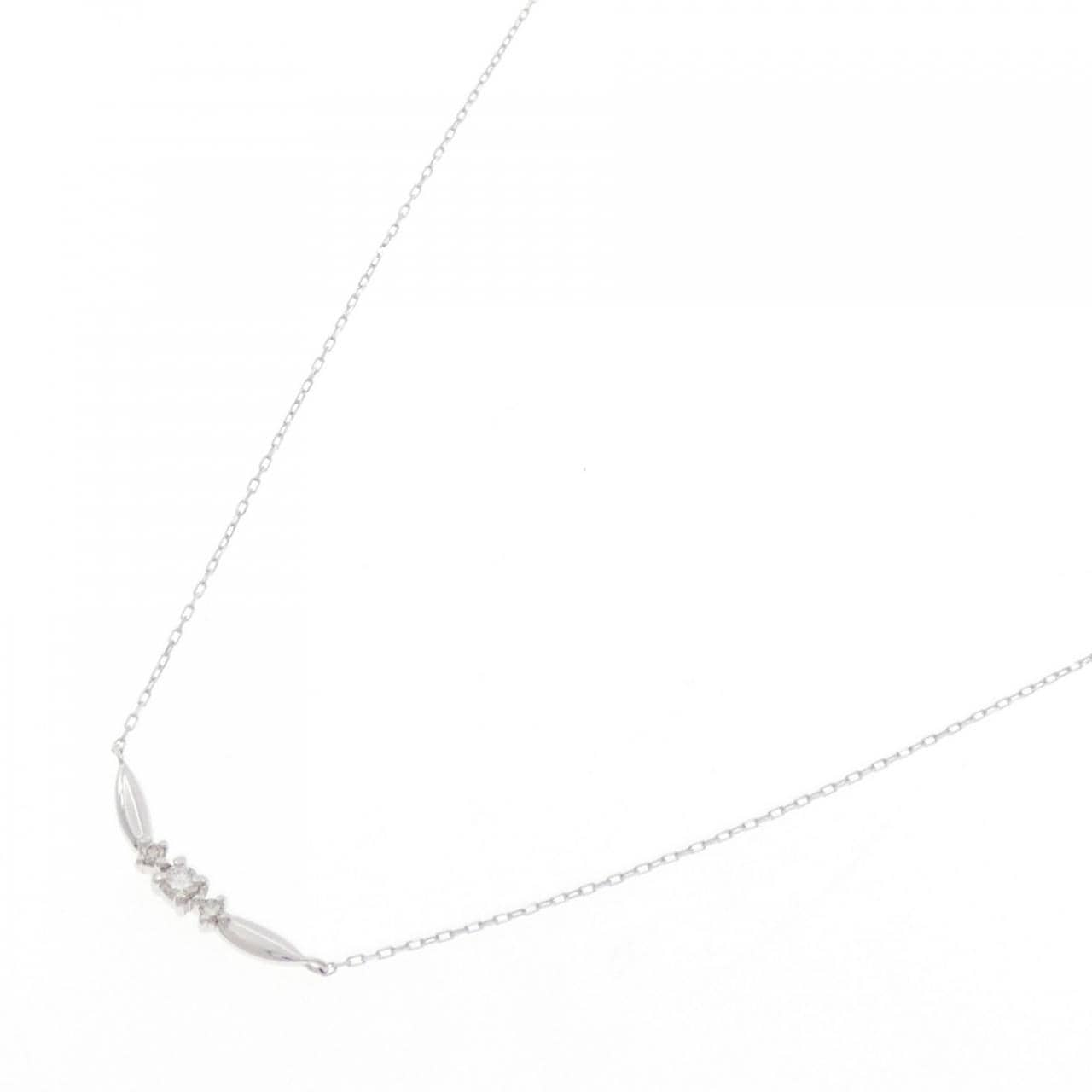 K10WG ダイヤモンド ネックレス 0.06CT