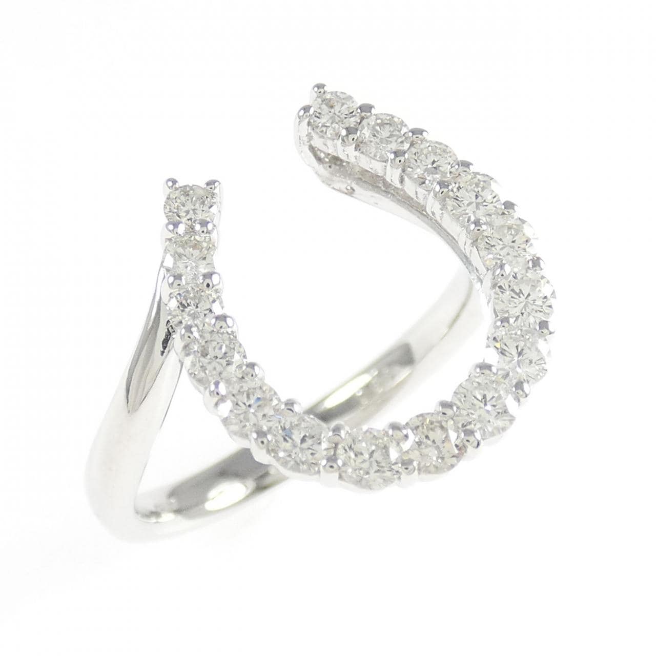 K18WG ダイヤモンド リング 0.58CT