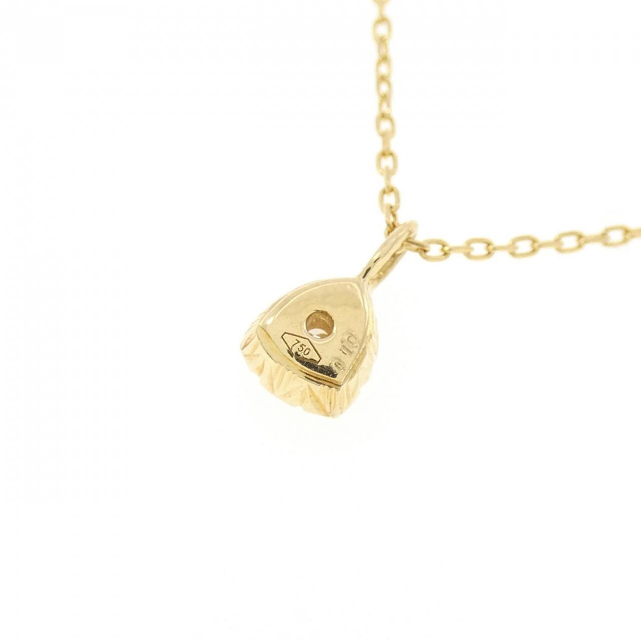 750YG/K18YG ダイヤモンド ネックレス 0.10CT