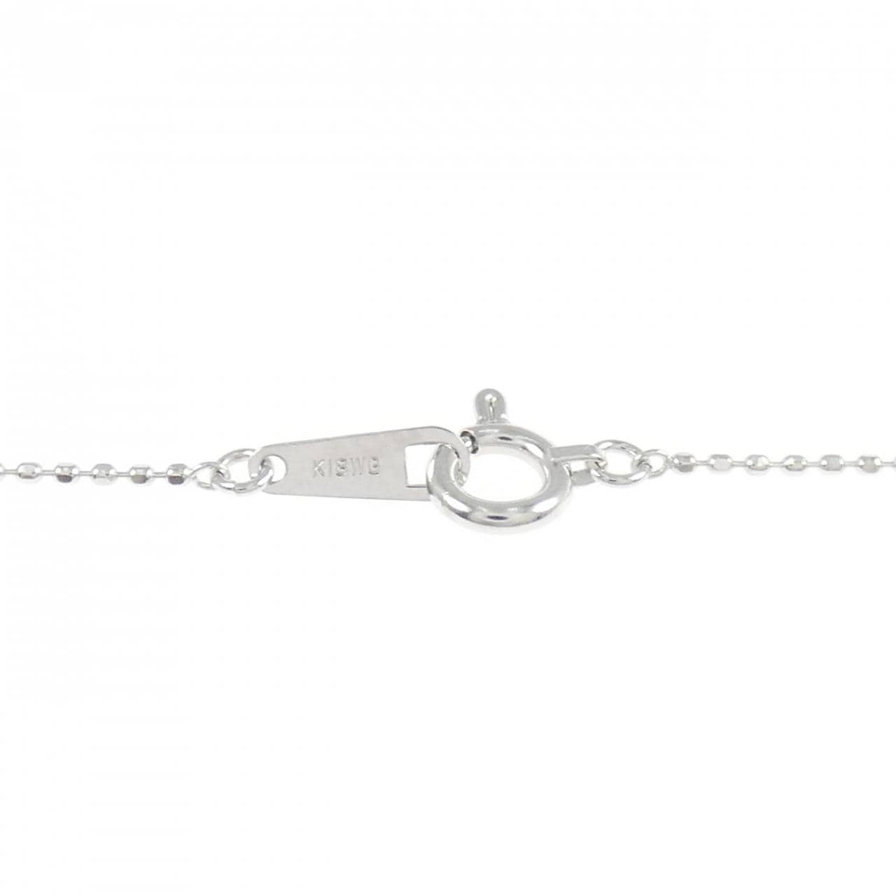 K18WG ブルートパーズ ネックレス