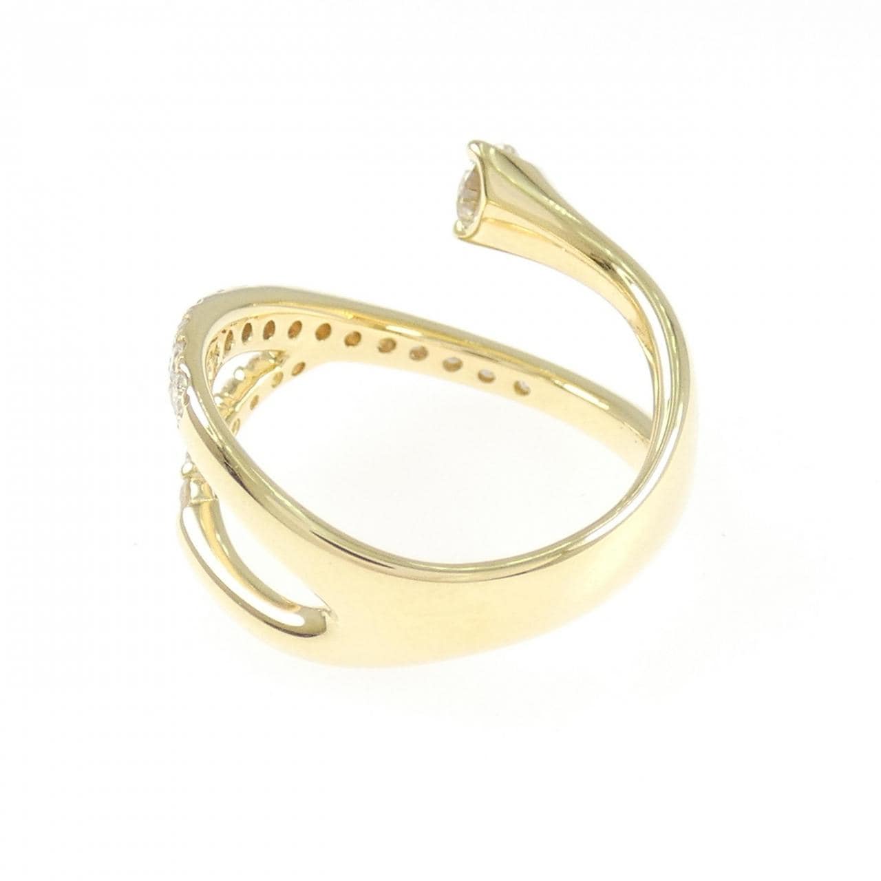K18YG ダイヤモンド リング 0.46CT