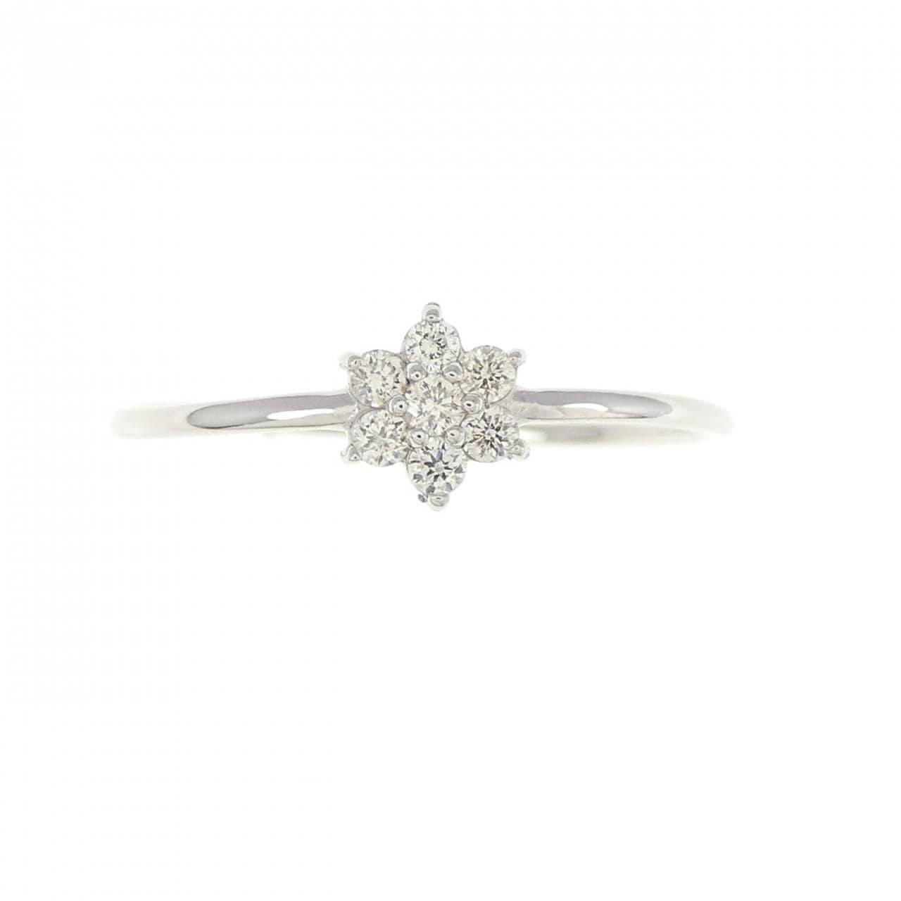 [BRAND NEW] PT Flower Diamond Ring 0.10CT